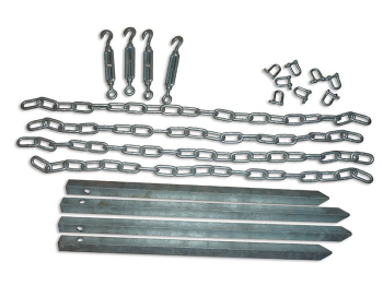 Complete Chain Down Kit For Shingle Base Ground