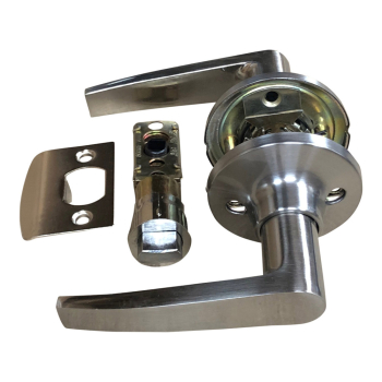 Satin Stainless Passage Handle Set with 25mm Latch
